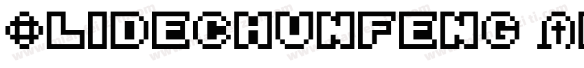 Slidechunfeng RegularTrueType字体转换